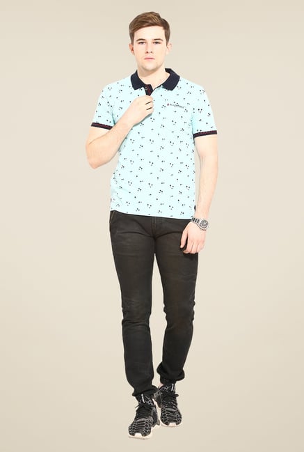 Duke Stardust Aqua Printed T Shirt Duke Stardust Aqua Printed T Shirt