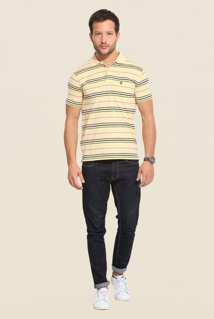Duke Stardust Beige Striped T-shirt Duke Stardust Beige Striped T-shirt