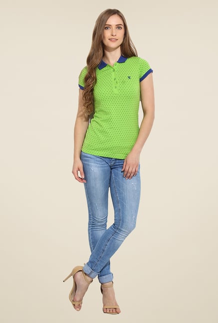Duke Stardust Green Heart Print T Shirt Duke Stardust Green Heart Print T Shirt