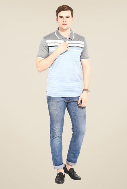 Duke Stardust Grey Striped T-shirt Duke Stardust Grey Striped T-shirt
