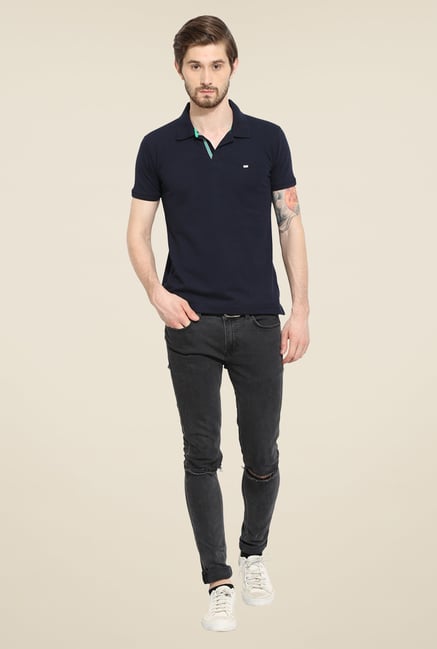 Duke Stardust Navy Solid T Shirt Duke Stardust Navy Solid T Shirt