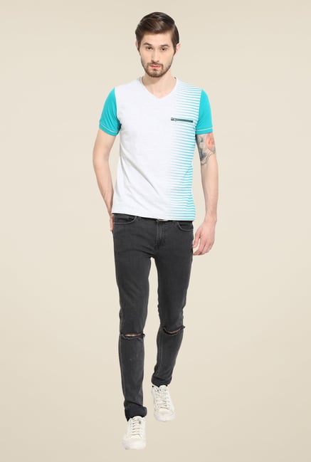 Duke Stardust Off White Solid T-shirt Duke Stardust Off White Solid T-shirt
