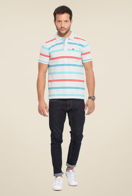 Duke Stardust Off White Striped T-shirt Duke Stardust Off White Striped T-shirt
