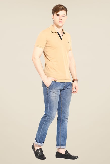 Duke Stardust Tan Solid T-shirt Duke Stardust Tan Solid T-shirt