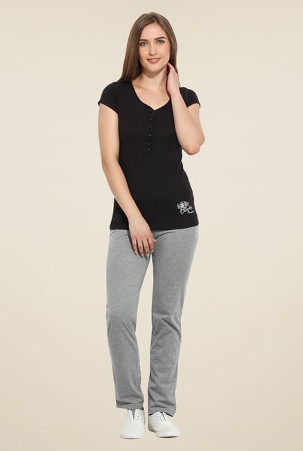 Duke Stardust Grey Solid Track Pants Duke Stardust Grey Solid Track Pants