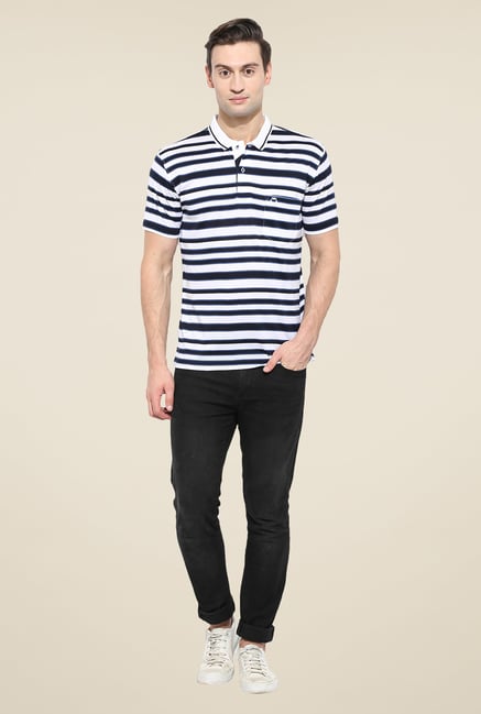 Duke Stardust White & Navy Striped T-shirt Duke Stardust White & Navy Striped T-shirt