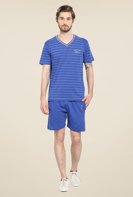 Duke Stardust Indigo Striped Bermuda Set Duke Stardust Indigo Striped Bermuda Set