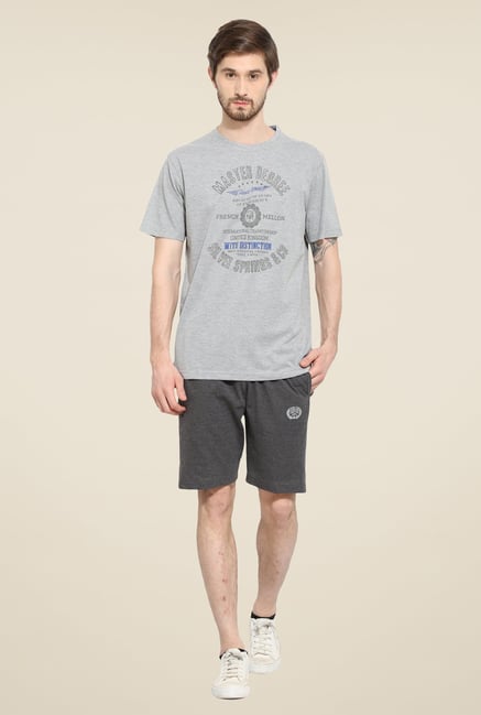 Duke Stardust Grey Printed Bermuda Set Duke Stardust Grey Printed Bermuda Set