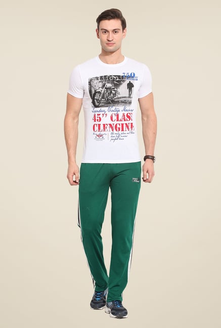 Duke Stardust Green Solid Track Pant Duke Stardust Green Solid Track Pant
