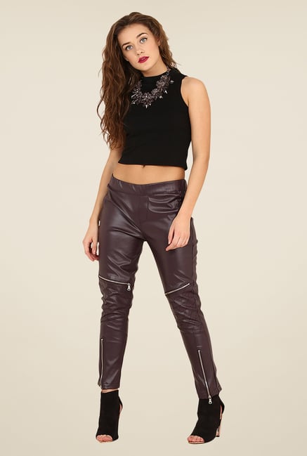 Yepme Purple Katlyn Party Jeggings Yepme Purple Katlyn Party Jeggings