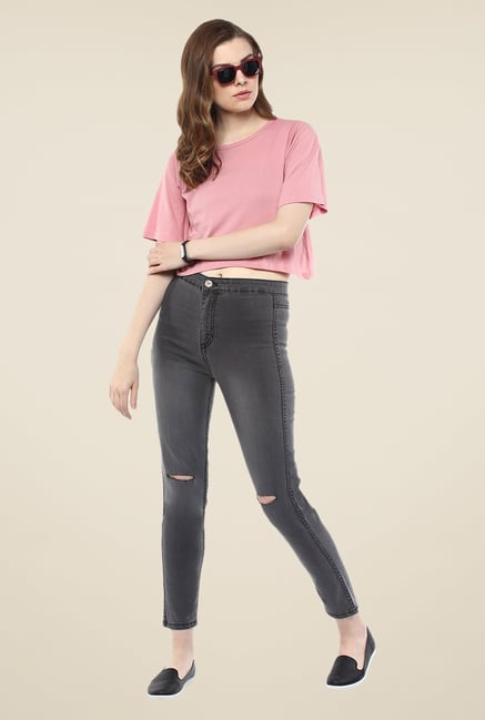 Yepme Grey Stefanie Denim Jeggings Yepme Grey Stefanie Denim Jeggings