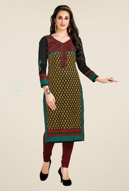 Salwar Studio Multicolor Printed Unstitched Kurti Salwar Studio Multicolor Printed Unstitched Kurti