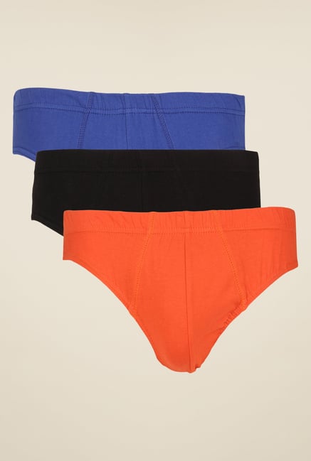 Yepme Blue, Orange & Black Jasper Briefs (Pack Of 3) Yepme Blue, Orange & Black Jasper Briefs (Pack Of 3)