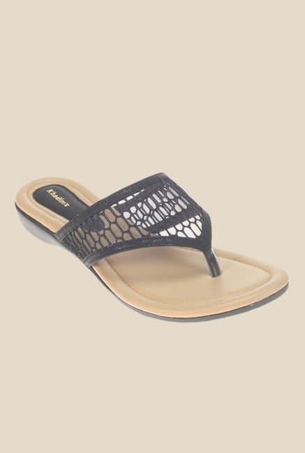 Khadim's Black Thong Sandals Khadim's Black Thong Sandals