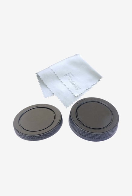 Fotasy CM43 Camera Body Cap Set And Cleaning Cloth - Black Fotasy CM43 Camera Body Cap Set And Cleaning Cloth - Black