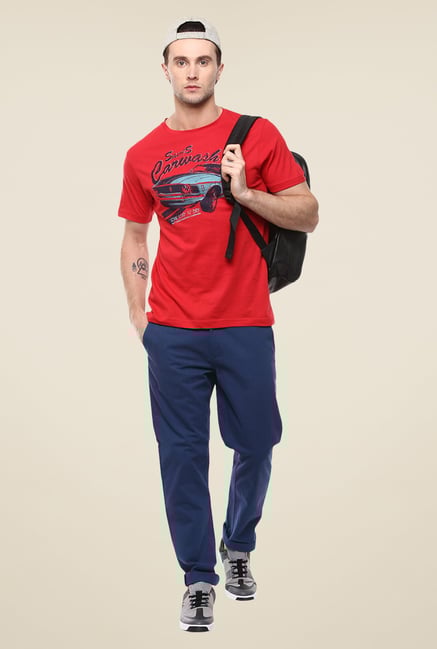 Yepme Blue Eliott Solid Pants Yepme Blue Eliott Solid Pants