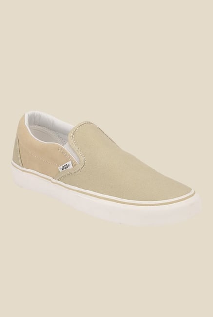 Vans Classic Beige & White Plimsolls Vans Classic Beige & White Plimsolls