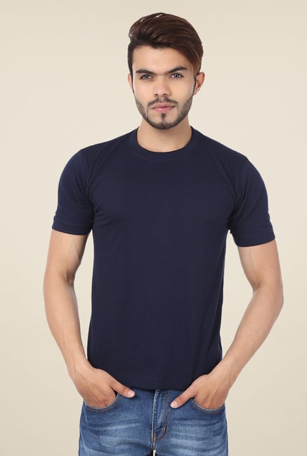 Weardo Navy Crew Neck T Shirt Weardo Navy Crew Neck T Shirt