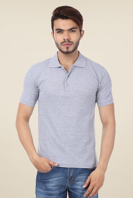 Weardo Grey Polo T Shirt Weardo Grey Polo T Shirt
