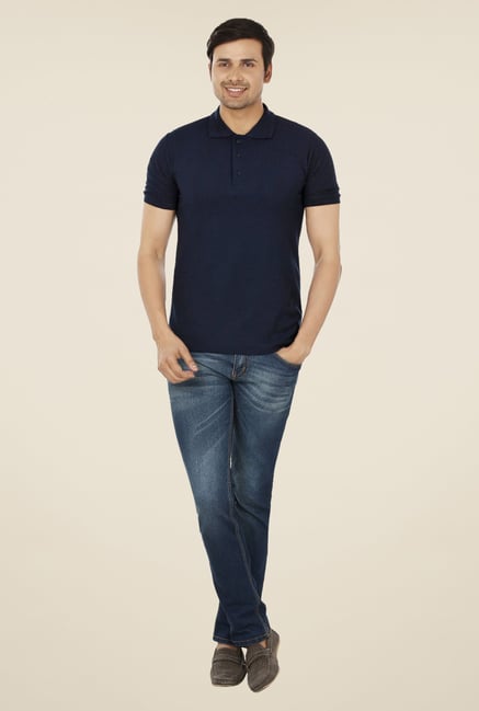 Weardo Navy Polo T Shirt Weardo Navy Polo T Shirt