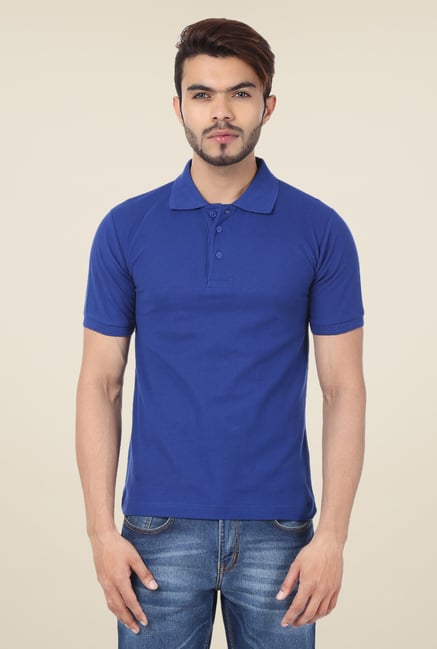 Weardo Royal Blue Polo T Shirt Weardo Royal Blue Polo T Shirt