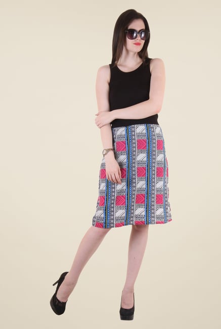 Hotberries Black & Pink Printed Dress Hotberries Black & Pink Printed Dress