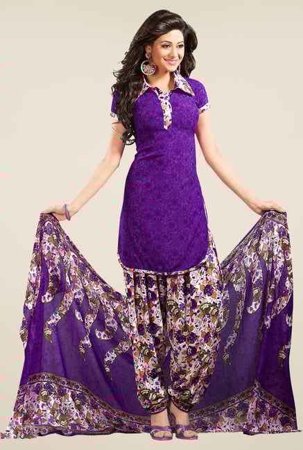 Ishin Blue Printed Unstitched Dress Material Ishin Blue Printed Unstitched Dress Material