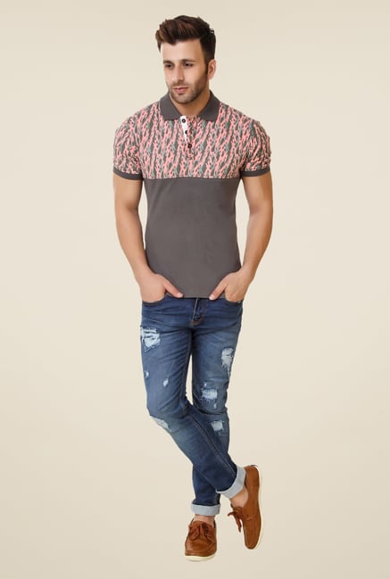 Spunk Grey Hunter Polo T-shirt Spunk Grey Hunter Polo T-shirt