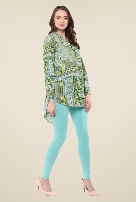 Yepme Sky Blue Tracey Essential Leggings Yepme Sky Blue Tracey Essential Leggings