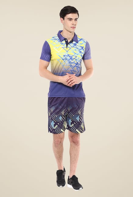 Yepme Blue Hale Dot Matrix Shorts Yepme Blue Hale Dot Matrix Shorts