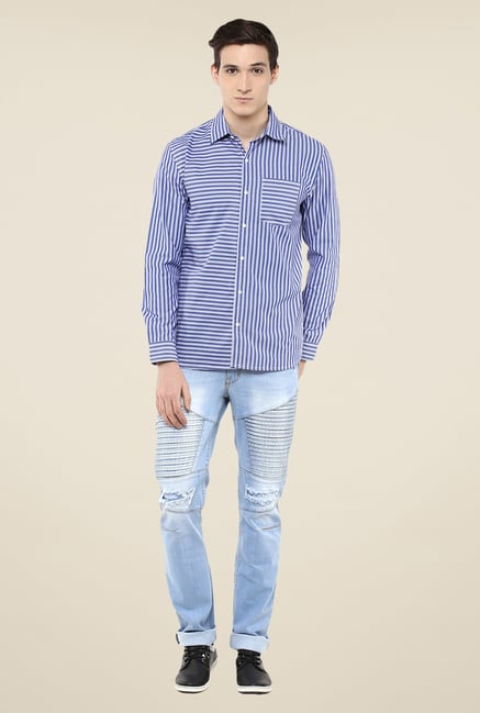 Yepme Light Blue Aliestar Moto Jeans Yepme Light Blue Aliestar Moto Jeans