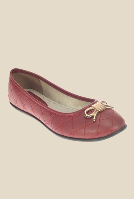 Khadim's Maroon Flat Ballets Khadim's Maroon Flat Ballets