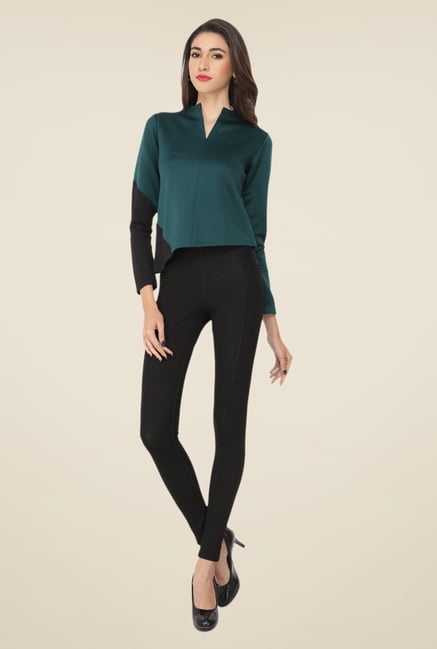 Soie Green Solid Top Soie Green Solid Top