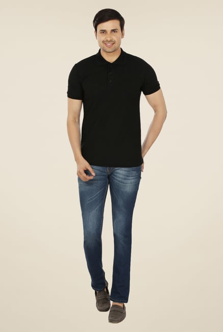 Weardo Black Polo T Shirt Weardo Black Polo T Shirt