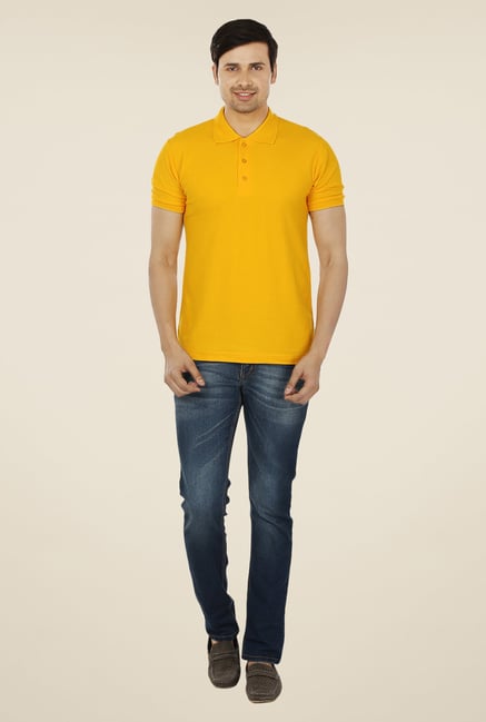Weardo Yellow Polo T Shirt Weardo Yellow Polo T Shirt