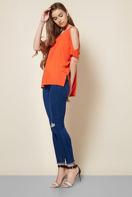New Look Orange Relaxed Fit Top New Look Orange Relaxed Fit Top