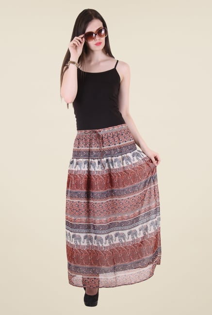 Hotberries Brown Maxi Skirt Hotberries Brown Maxi Skirt