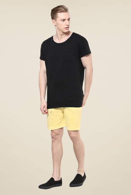 Yepme Yellow Whiley Shorts Yepme Yellow Whiley Shorts
