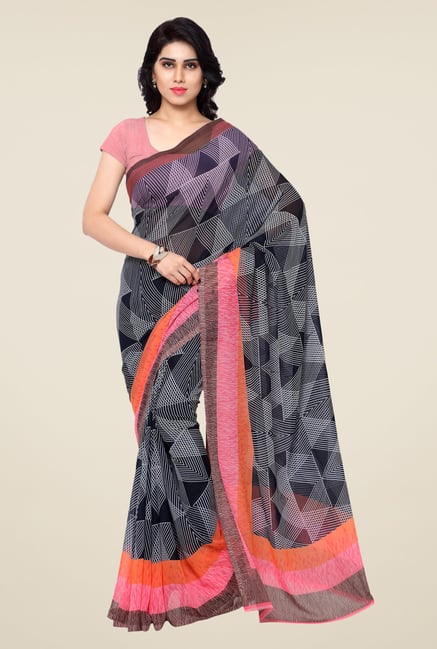 Shonaya Black Printed Georgette Saree Shonaya Black Printed Georgette Saree