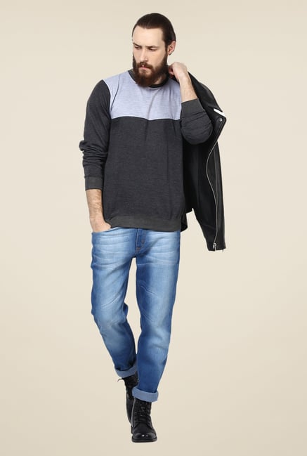 Yepme Dark Grey Darvin Sweatshirt Yepme Dark Grey Darvin Sweatshirt