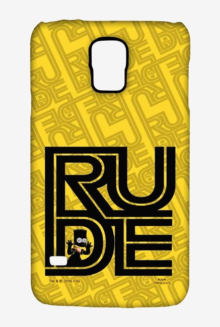 Simpsons Rude Case for Samsung S5 Simpsons Rude Case for Samsung S5