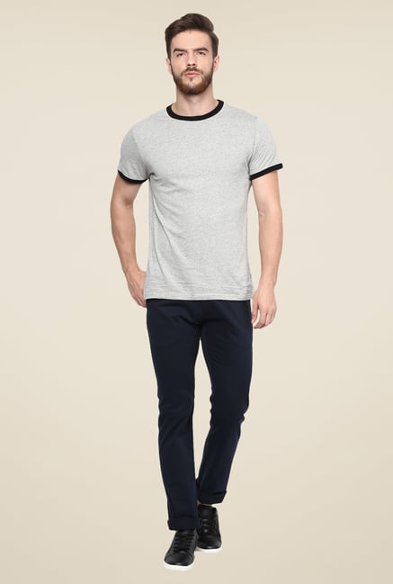 celio* Navy Solid Trousers celio* Navy Solid Trousers