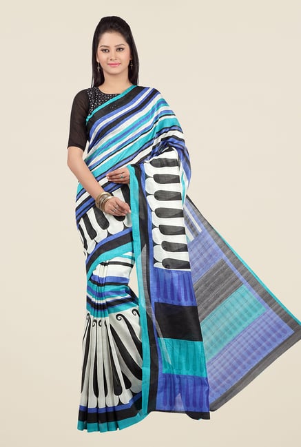 Jashn Multicolor Paisley Print Saree Jashn Multicolor Paisley Print Saree