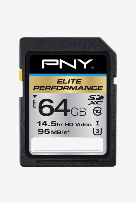 PNY Elite Performance 64GB SDXC Class 10 Memory Card (Black) PNY Elite Performance 64GB SDXC Class 10 Memory Card (Black)