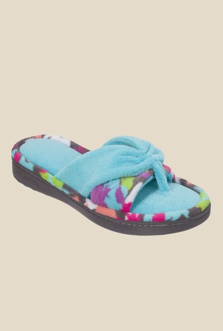 Dearfoams Two-Piece Turquoise Thong Sandals Dearfoams Two-Piece Turquoise Thong Sandals