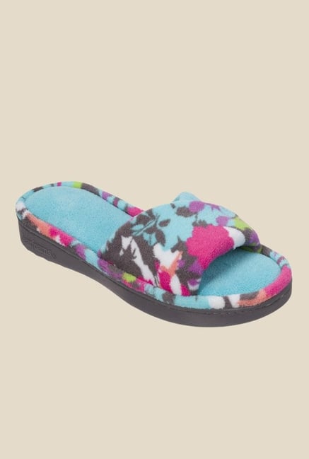 Dearfoams Twist Turquoise & Pink Casual Sandals Dearfoams Twist Turquoise & Pink Casual Sandals