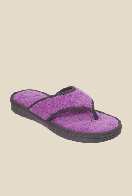 Dearfoams Purple Thong Sandals Dearfoams Purple Thong Sandals