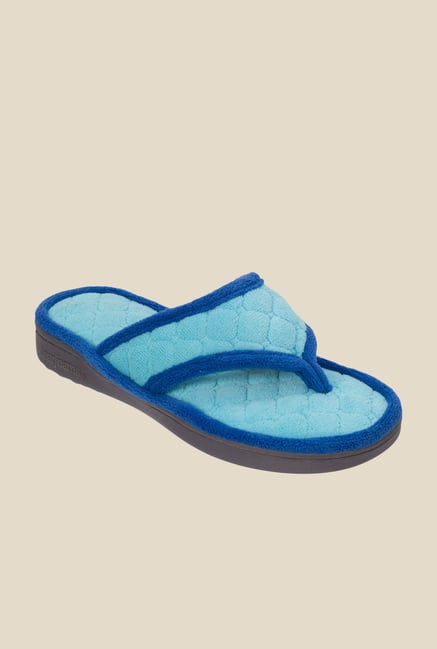 Dearfoams Turquoise Thong Sandals Dearfoams Turquoise Thong Sandals