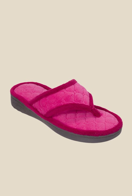 Dearfoams Pink Thong Sandals Dearfoams Pink Thong Sandals