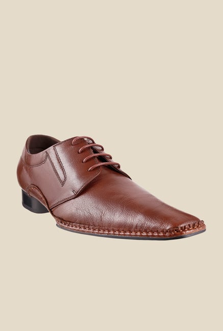 Da Vinchi by Metro Tan Derby Shoes Da Vinchi by Metro Tan Derby Shoes